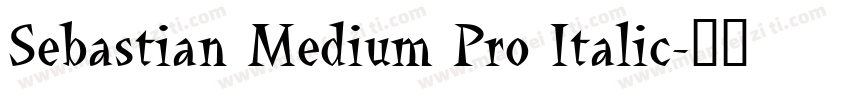 Sebastian Medium Pro Italic字体转换